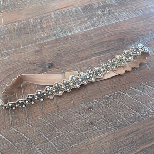 Vintage Seeded Elegant Gold and Silver belt